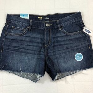 NWT Old Navy Dark Denim Cut Off Shorts